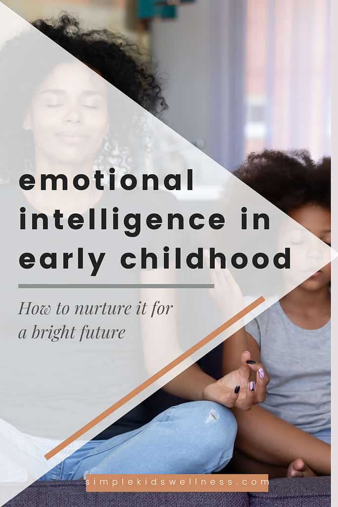 emotional intelligence in early childhood mom and child meditating