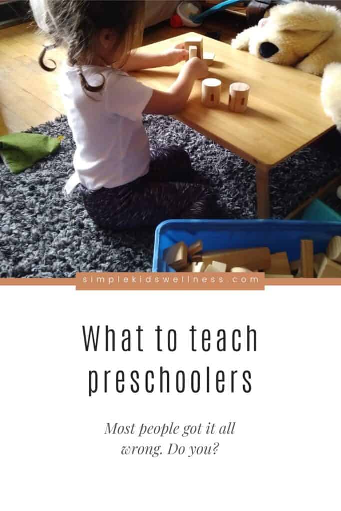 what to teach preschoolers