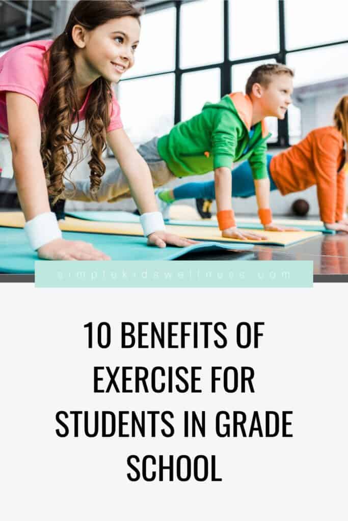 benefits of exercise for students with kids doing pushups