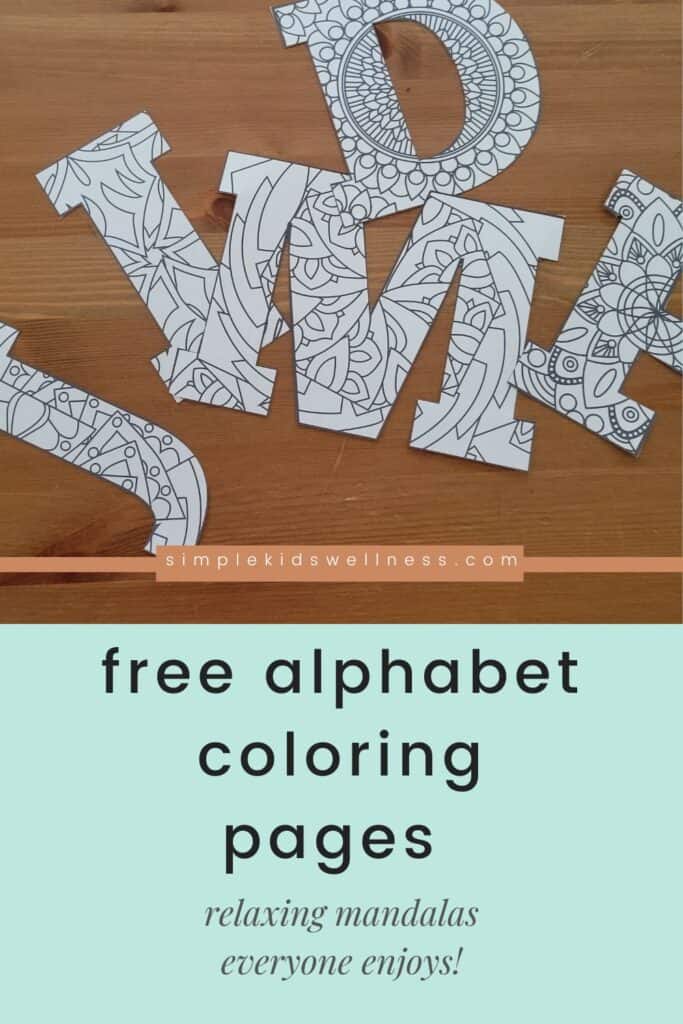 alphabet coloring pages