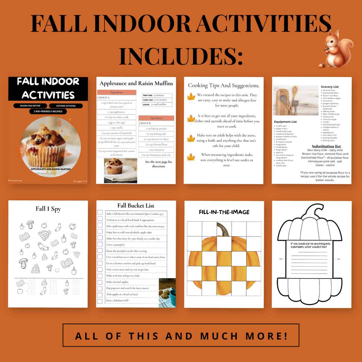 FALL INDOOR ACTIVITIES FOR KIDS 7-11