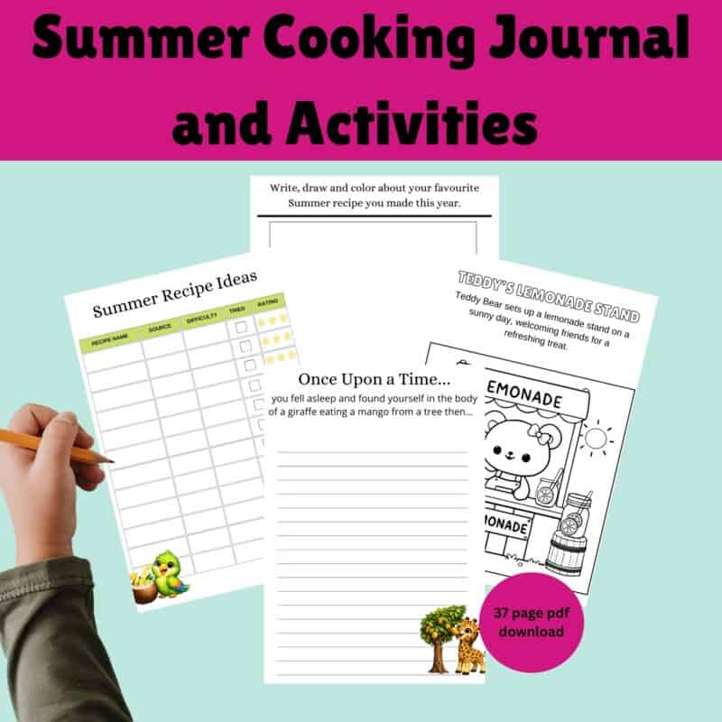 SUMMER COOKING JOURNAL & ACTIVITIES