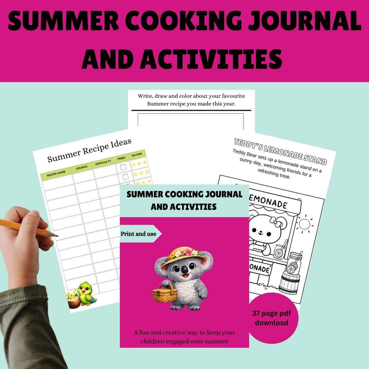 SUMMER KITCHEN JOURNAL FOR AGES 8-12