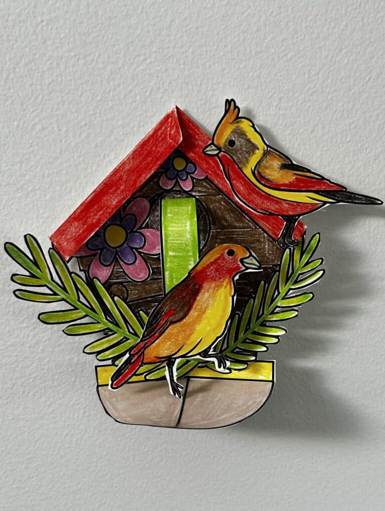 Free DIY Birdhouse Kids Activity for Lots of Creative Fun!